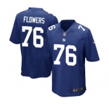 Men's Nike New York Giants #76 Ereck Flowers Game Royal Blue Team Color NFL Jersey