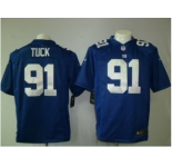 nike nfl jerseys new york giants #91 tuck blue[game]