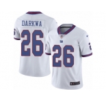 Men Nike New York Giants #26 Orleans Darkwa Elite White Rush Vapor Untouchable NFL Jersey