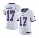 Men's Nike New York Giants #17 Kyle Lauletta Elite White Rush Vapor Untouchable NFL Jersey