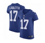 Men's Nike New York Giants #17 Kyle Lauletta Royal Blue Team Color Vapor Untouchable Elite Player NFL Jersey
