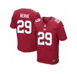 Men's Nike New York Giants #29 Nat Berhe Elite Red Alternate NFL Jersey