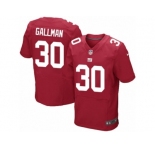 Men's Nike New York Giants #30 Wayne Gallman Elite Red Alternate NFL Jersey