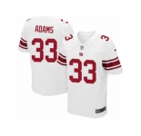 Men's Nike New York Giants #33 Andrew Adams Elite White NFL Jersey