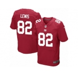 Men's Nike New York Giants #82 Roger Lewis Elite Red Alternate NFL Jersey