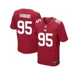 Men's Nike New York Giants #95 Johnathan Hankins Elite Red Jersey
