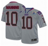 nike nfl jerseys new york giants #10 manning grey[Elite lights out 50th Patch]