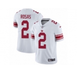 Men Nike New York Giants #2 Aldrick Rosas White Vapor Untouchable Limited Player NFL Jersey
