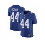 Men Nike New York Giants #44 Doug Kotar Royal Blue Team Color Vapor Untouchable Limited Player NFL Jersey