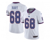 Men Nike New York Giants #68 Bobby Hart Limited White Rush Vapor Untouchable NFL Jersey