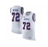 Men Nike New York Giants #72 Kerry Wynn White Rush Player Name & Number Tank Top NFL Jersey