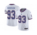 Men Nike New York Giants #93 B.J. Goodson Limited White Rush Vapor Untouchable NFL Jersey