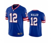 Men's New York Giants #12 Darren Waller Blue Classic Stitched Jersey