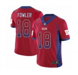 Men's New York Giants #18 Bennie Fowler Limited Red Rush Drift Fashion Football Jersey
