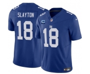 Men's New York Giants #18 Darius Slayton Blue 2025 F.U.S.E. With 1-Star C Patch Vapor Untouchable Limited Football Stitched Jersey