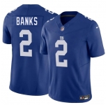 Men's New York Giants #2 Deonte Banks Blue 2025 F.U.S.E. Vapor Untouchable Limited Football Stitched Jersey