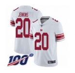 Men's New York Giants #20 Janoris Jenkins White Vapor Untouchable Limited Player 100th Season Football Jersey