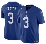 Men's New York Giants #3 Abdul Carter Blue 2026 F.U.S.E. Vapor Untouchable Limited Stitched Jersey