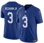Men's New York Giants #3 Odell Beckham Jr Blue 2026 F.U.S.E. Vapor Untouchable Limited Football Stitched Jersey