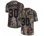 Men's New York Giants #30 Antonio Hamilton Limited Camo Rush Realtree Football Jersey