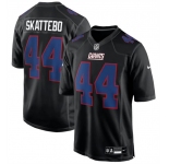Men's New York Giants #44 Cam Skattebo Black Fashion Football Stitched Game Jersey