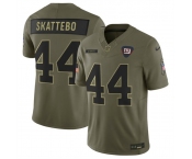 Men's New York Giants #44 Cam Skattebo Olive 2025 F.U.S.E. Salute to Service Limited Football Stitched Jersey