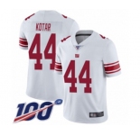 Men's New York Giants #44 Doug Kotar White Vapor Untouchable Limited Player 100th Season Football Jersey