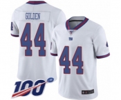 Men's New York Giants #44 Markus Golden Limited White Rush Vapor Untouchable 100th Season Football Jersey