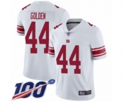 Men's New York Giants #44 Markus Golden White Vapor Untouchable Limited Player 100th Season Football Jersey