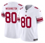 Men's New York Giants #80 Montrell Washington White 2025 F.U.S.E. Vapor Untouchable Limited Football Stitched Jersey