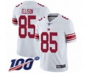 Men's New York Giants #85 Rhett Ellison White Vapor Untouchable Limited Player 100th Season Football Jersey