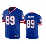 Men's New York Giants #89 Kadarius Toney Royal Vapor Untouchable Classic Retired Player Stitched Jersey