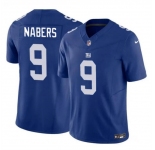 Men's New York Giants #9 Malik Nabers Blue 2024 Draft F.U.S.E. Vapor Untouchable Limited Football Stitched Jersey