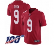 Men's New York Giants #9 Riley Dixon Red Limited Red Inverted Legend 100th Season Football Jersey