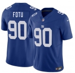 Men's New York Giants #90 Leki Fotu Blue 2026 F.U.S.E. Vapor Untouchable Limited Football Stitched Jersey