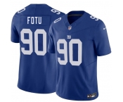 Men's New York Giants #90 Leki Fotu Blue 2026 F.U.S.E. Vapor Untouchable Limited Football Stitched Jersey