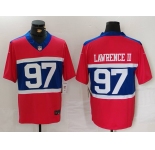 Men's New York Giants #97 Dexter Lawrence II Century Red Alternate Vapor F.U.S.E. Limited Football Stitched Jersey