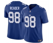 Men's New York Giants #98 D.J. Reader Blue 2026 F.U.S.E. Vapor Untouchable Limited Football Stitched Jersey