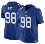 Men's New York Giants #98 Leki Fotu Blue 2026 F.U.S.E. Vapor Untouchable Limited Football Stitched Jersey