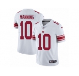 Men's Nike New York Giants #10 Eli Manning Vapor Untouchable Limited White NFL Jersey