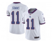 Men's Nike New York Giants #11 Phil Simms Limited White Rush NFL Jersey