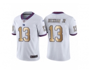 Men's Nike New York Giants #13 Odell Beckham Jr White Gold Limited Special Color Rush Jersey
