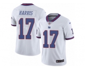 Men's Nike New York Giants #17 Dwayne Harris Limited White Rush NFL Jersey