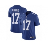 Men's Nike New York Giants #17 Dwayne Harris Vapor Untouchable Limited Royal Blue Team Color NFL Jersey