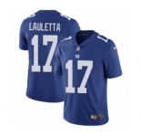 Men's Nike New York Giants #17 Kyle Lauletta Royal Blue Team Color Vapor Untouchable Limited Player NFL Jersey