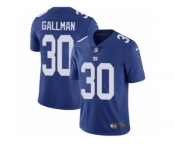 Men's Nike New York Giants #30 Wayne Gallman Vapor Untouchable Limited Royal Blue Team Color NFL Jersey