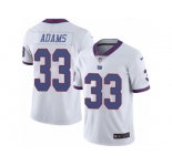 Men's Nike New York Giants #33 Andrew Adams Limited White Rush NFL Jersey