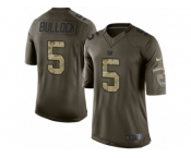Men's Nike New York Giants #5 Randy Bullock Limited Green Salute to Service NFL Jersey