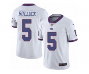 Men's Nike New York Giants #5 Randy Bullock Limited White Rush NFL Jersey