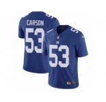 Men's Nike New York Giants #53 Harry Carson Vapor Untouchable Limited Royal Blue Team Color NFL Jersey